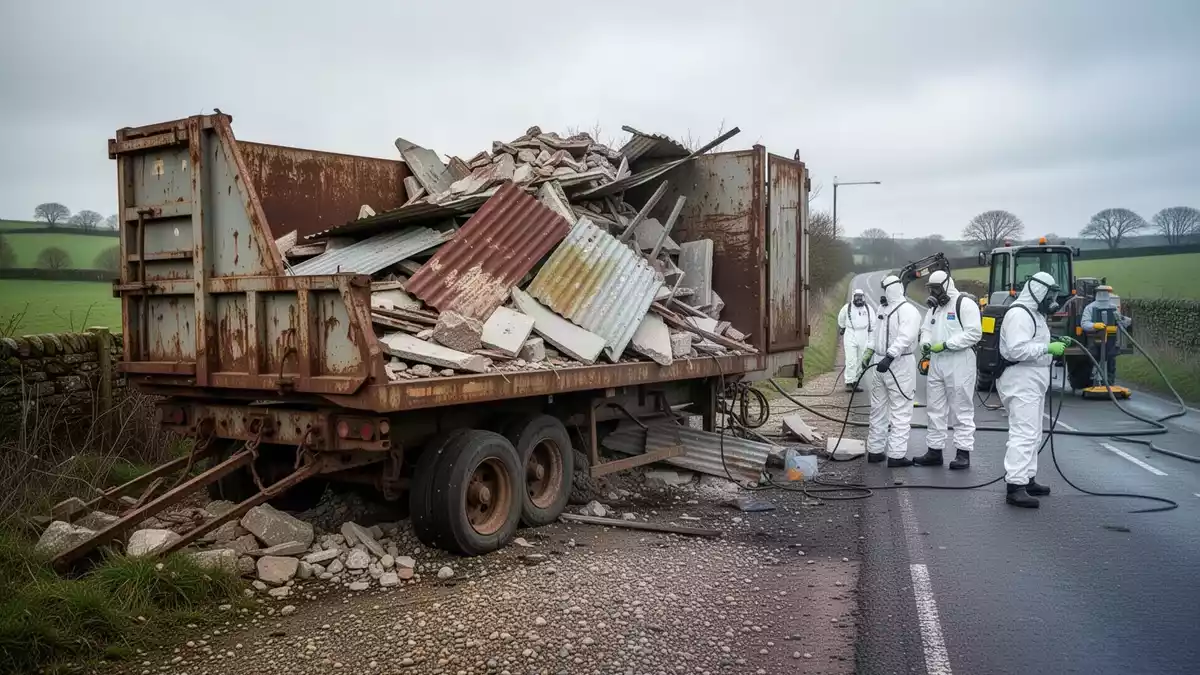 Authorities in Hertfordshire have launched an investigation after approximately 200 tonnes of hazardous asbestos waste was discovered abandoned along major roadways. The material was found spread…