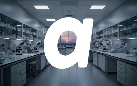 Abstraktes, professionelles Bild eines modernen, leeren Pharmalabors bei DĂ€mmerung, das eine angespannte Marktstimmung symbolisiert. - Foto: ĂŒber boerse-global.de