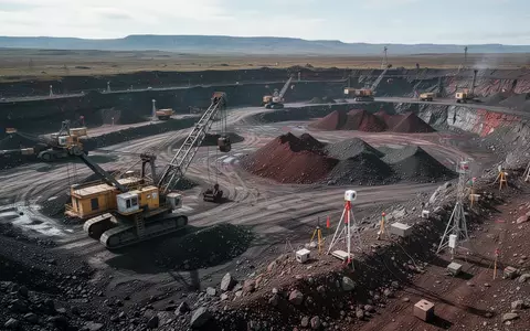 Ein offener Bergbaubetrieb mit schwerem Gerät in einer weitläufigen Landschaft bei Tageslicht. - Foto: über boerse-global.de