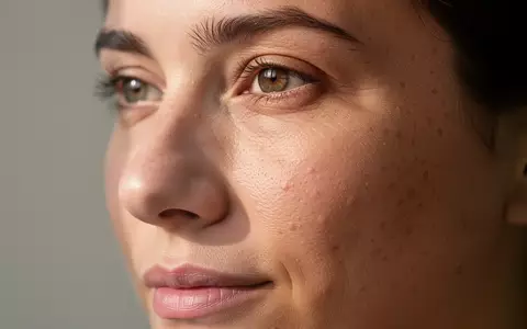 Nahaufnahme eines Gesichts mit Fokus auf natürlicher Hautbeschaffenheit bei weichem Tageslicht. - Foto: über boerse-global.de