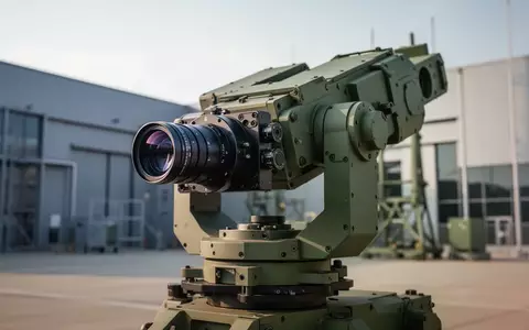 Hochpräzise optische Sensoreinheit eines Verteidigungssystems in einer industriellen Testumgebung. - Foto: über boerse-global.de