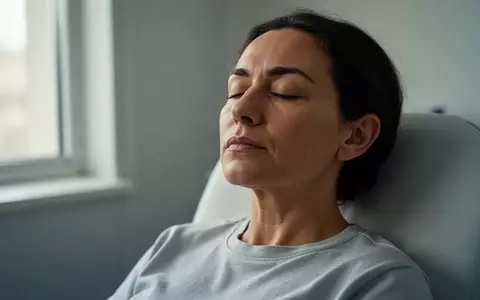 Eine Person in einer ruhigen Umgebung mit geschlossenen Augen, die sich konzentriert auf ihren Körper fokussiert. - Foto: über boerse-global.de
