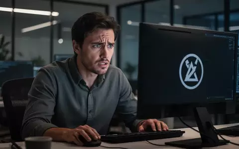 Ein Softwareentwickler blickt frustriert auf einen dunklen Computerbildschirm in einem modernen Büro. - Foto: über boerse-global.de
