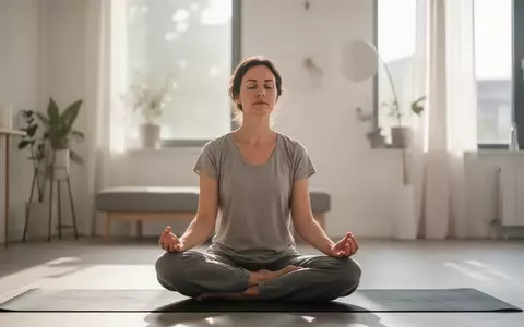Eine Person sitzt in einem minimalistischen, hellen Raum und praktiziert Achtsamkeit im Kontext einer ganzheitlichen Therapie. - Foto: über boerse-global.de