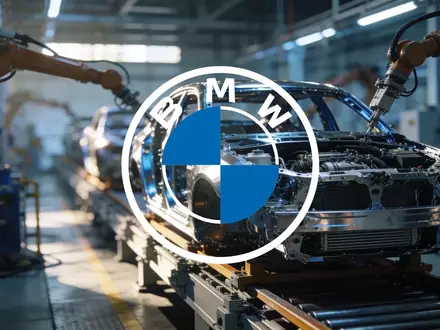 Moderne industrielle Fertigungsstraße in einer Automobilfabrik mit Fokus auf präzise Technik und metallische Oberflächen. - Foto: über boerse-global.de