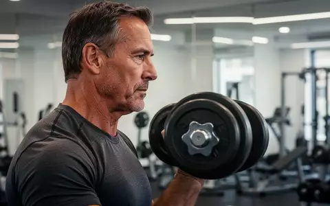 Ein sportlicher Mann trainiert in einem modernen Fitnessstudio, Fokus auf körperliche Aktivität und Gesundheit. - Foto: über boerse-global.de