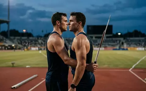 Ein Speerwerfer in einem Moment höchster Konzentration und mentaler Stärke während eines Wettkampfes im Stadion. - Foto: über boerse-global.de