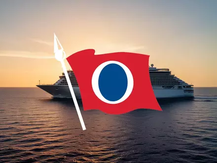Modernes Kreuzfahrtschiff bei Sonnenuntergang auf dem offenen Meer. - Foto: über boerse-global.de