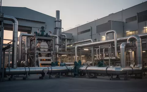 Moderne Industrieanlagen bei Dämmerung, die den Wandel und die Herausforderungen der industriellen Dekarbonisierung symbolisieren. - Foto: über boerse-global.de