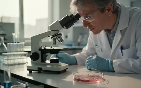 Wissenschaftler bei der Arbeit an einem Mikroskop in einem modernen Labor zur Erforschung der Darm-Hirn-Achse. - Foto: über boerse-global.de