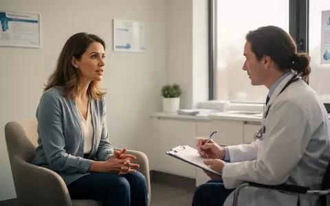 Eine Ärztin im Gespräch mit einer Patientin in einer hellen, modernen Arztpraxis. - Foto: über boerse-global.de