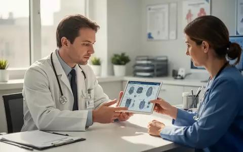 Ein Arzt berät einen Patienten in einer modernen Praxis im Rahmen eines Vorsorgegesprächs. - Foto: über boerse-global.de