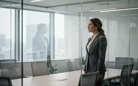 Eine professionell gekleidete Frau in einem modernen, hellen Bürogebäude bei der Arbeit. - Foto: über boerse-global.de