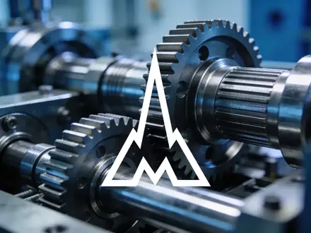 Abstrakte Darstellung von mechanischen Zahnrädern in einer modernen Industrieumgebung. - Foto: über boerse-global.de