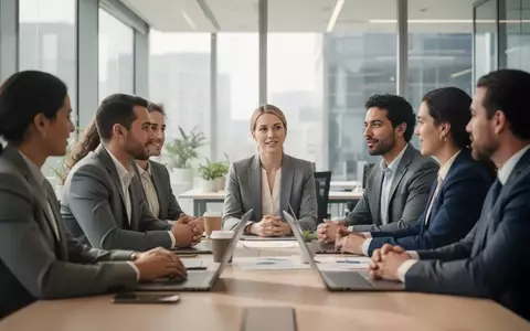 Professionelle Atmosphäre bei einem Meeting in einem modernen Büro, die Offenheit und psychologische Sicherheit symbolisiert. - Foto: über boerse-global.de