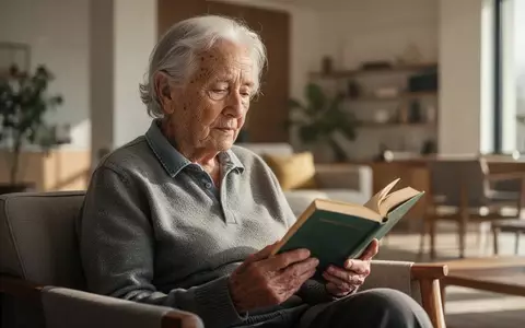 Eine ältere Person liest konzentriert in einem hellen, freundlichen Wohnraum, was die Bedeutung geistiger Aktivität im Alter unterstreicht. - Foto: über boerse-global.de