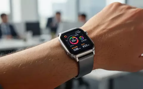 Eine Person trägt eine moderne Smartwatch am Handgelenk, die Gesundheitsdaten auf dem Display anzeigt. - Foto: über boerse-global.de