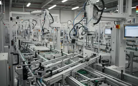 Moderne Produktionsanlage in einer US-amerikanischen Fabrik mit automatisierten Fertigungsstraßen. - Foto: über boerse-global.de