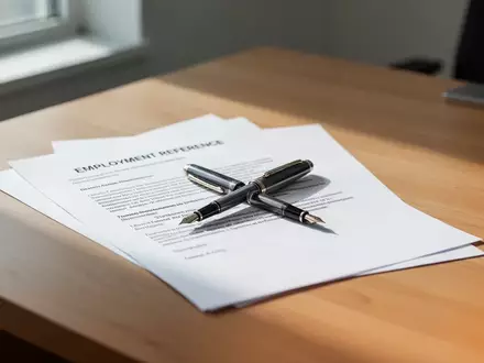 Ein hochwertiger Füllfederhalter liegt auf einem ausgedruckten Arbeitszeugnis auf einem schlichten Schreibtisch. - Foto: über boerse-global.de