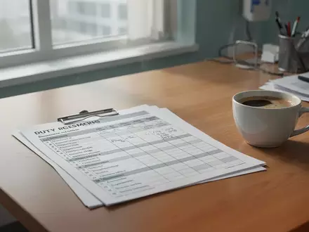 Ein professioneller Dienstplan auf einem Schreibtisch in einer medizinischen Einrichtung bei natürlichem Tageslicht. - Foto: über boerse-global.de