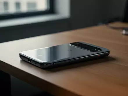Ein Google Pixel Smartphone auf einem Holztisch in einer professionellen Büroumgebung bei natürlichem Licht. - Foto: über boerse-global.de
