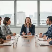Eine Gruppe von Mitarbeitern in einer Besprechung in einem modernen Büro, die über Mitbestimmung diskutieren. - Foto: über boerse-global.de