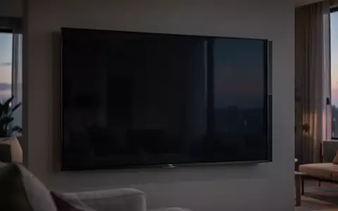 Ein moderner Fernseher in einem schwach beleuchteten Wohnzimmer, der die Sicherheitsdiskussion um Smart-TV-Apps symbolisiert. - Foto: über boerse-global.de
