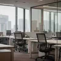 Ein leerer, moderner Büroraum mit unbesetzten Schreibtischen und Stühlen bei Tageslicht. - Foto: über boerse-global.de