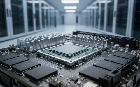 Nahaufnahme einer hochmodernen Server-Platine mit Speicherchips in einem Rechenzentrum. - Foto: über boerse-global.de
