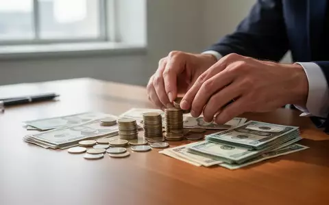 Hände beim Zählen von Bargeld auf einem Schreibtisch als Symbol für Einkommensvergleiche und finanzielle Stabilität. - Foto: über boerse-global.de
