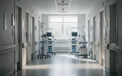 Ein moderner, heller Krankenhausflur in einer rheumatologischen Fachabteilung mit medizinischer Ausstattung. - Foto: über boerse-global.de