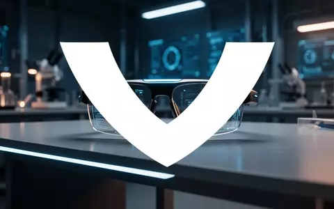 Futuristische Smartglasses auf einem minimalistischen Schreibtisch in einer High-Tech-Umgebung. - Foto: über boerse-global.de