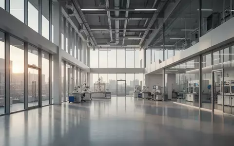 Modernes, minimalistisches Industriegebäude mit natürlichem Lichteinfall. - Foto: über boerse-global.de