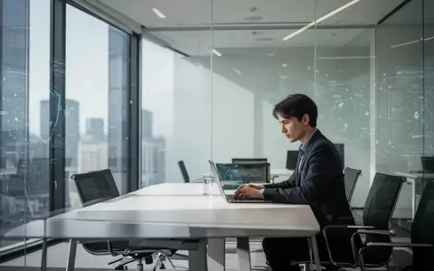 Ein professioneller Arbeitsplatz in einem modernen Büro, der Fokus liegt auf digitaler Sicherheit und geschäftlicher Kommunikation. - Foto: über boerse-global.de