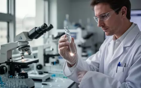 Ein Wissenschaftler in einem Labor bei der Arbeit mit einer Flüssigkeitsprobe in einem medizinischen Forschungsumfeld. - Foto: über boerse-global.de