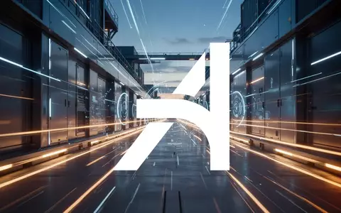 Abstrakte Darstellung autonomer Logistiktechnologie mit Lichtspuren und futuristischer Atmosphäre. - Foto: über boerse-global.de