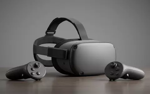 Fotorealistische Studioaufnahme von VR-Headset zum Thema Pico 4 128GB All-in-One, klare Lichtfuehrung - Foto: THN