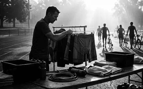 Schwarzweiss-Reportage mit Triathlonshorts zum Thema Zone3 Herren Aktivit Tri-Shorts, hoher Kontrast, sachlich dargestellt - Foto: THN