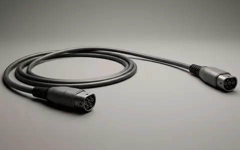 Fotorealistische Studioaufnahme von Ladekabel zum Thema Apple USB-C Ladekabel 2m, klare Lichtfuehrung - Foto: THN
