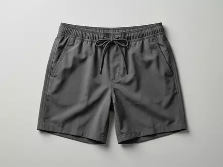 Fotorealistische Studioaufnahme von Badeshorts zum Thema Brunotti Herren Badeshorts Calbat, klare Lichtfuehrung - Foto: THN