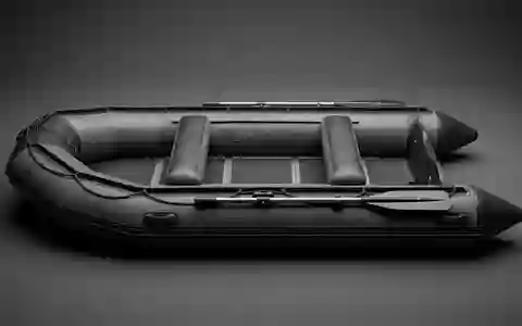 Fotorealistische Studioaufnahme von Schlauchboot zum Thema Intex Mariner 4 Schlauchboot, klare Lichtfuehrung - Foto: THN