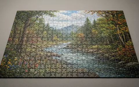 Fotorealistische Studioaufnahme von Puzzle zum Thema Ravensburger Puzzle 500 Teile, klare Lichtfuehrung - Foto: THN