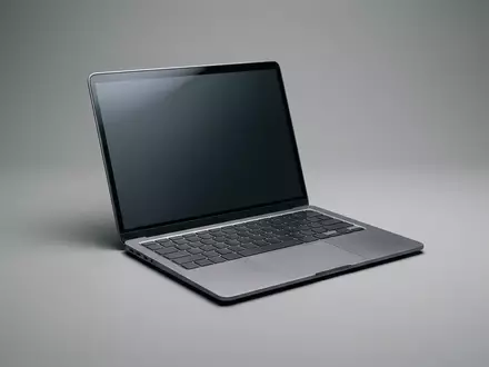 Fotorealistische Studioaufnahme von Laptop zum Thema Lenovo Yoga Slim 7x, klare Lichtfuehrung - Foto: THN