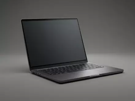 Fotorealistische Studioaufnahme von Laptop zum Thema Lenovo Yoga 9i 14, klare Lichtfuehrung - Foto: THN