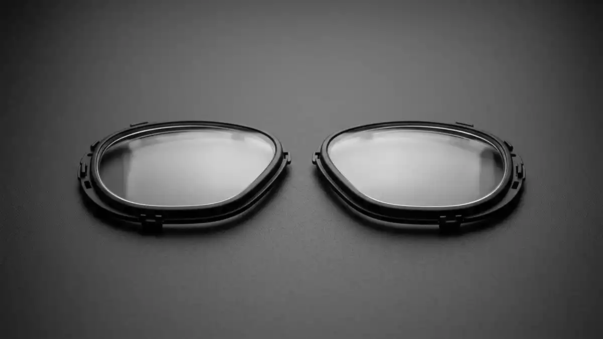Fotorealistische Studioansicht von Linsenadapter in neutraler Produktdarstellung