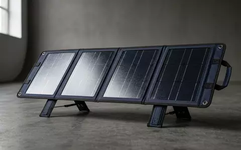 Fotorealistische Studioaufnahme von Solarpanel zum Thema Goal Zero Nomad 100, klare Lichtfuehrung - Foto: THN