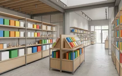 Architektur-Render im Spielefachgeschaeft mit Kartenspiel zum Thema Mattel Uno Flip Kartenspiel, neutrales Tageslicht - Foto: THN