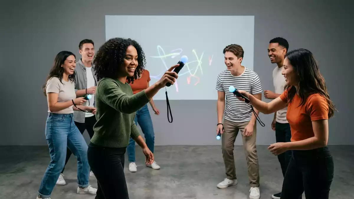 Fotorealistische Studioansicht von Zeichenspiel in neutraler Produktdarstellung