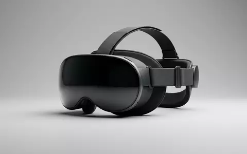 Fotorealistische Studioaufnahme von VR-Headset zum Thema Apple Vision Pro 512GB, klare Lichtfuehrung - Foto: THN