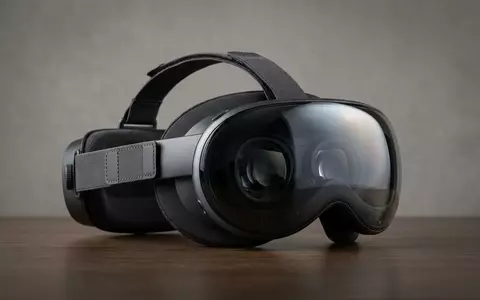 Fotorealistische Studioaufnahme von VR-Headset zum Thema Apple Vision Pro 1TB, klare Lichtfuehrung - Foto: THN
